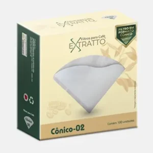Filtro cônico de papel